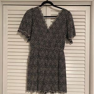 Express Black and White Romper